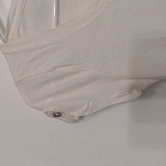 Set of Two Express White Cotton Modal T-shirts Size XS - Picture 3 of 10